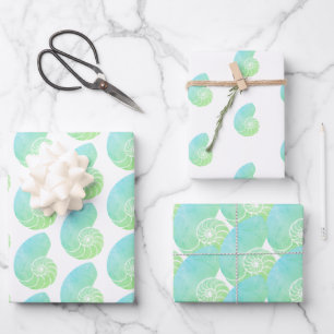 Papel de ajuste de nautilus verde