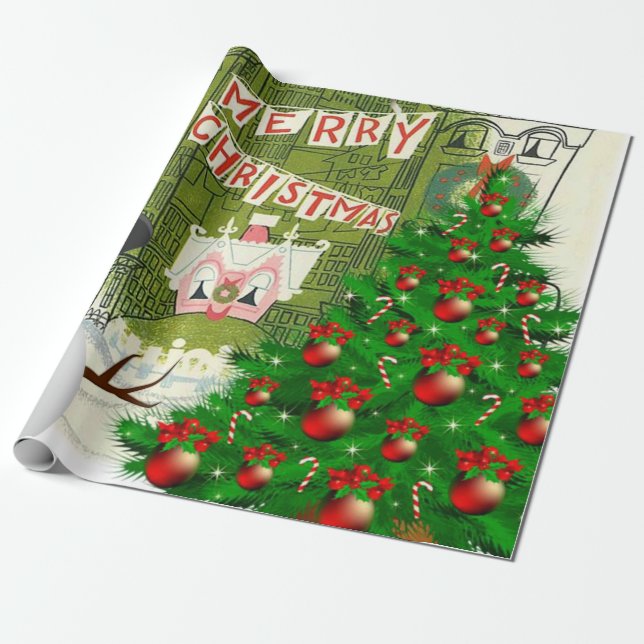 Papel de ajuste de navidades (Desenrollado)