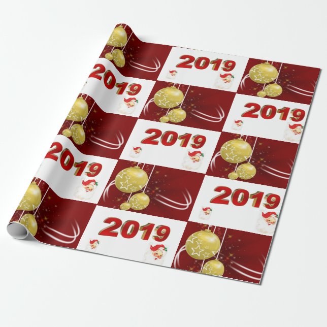 Papel de ajuste de navidades 2019 (Desenrollado)