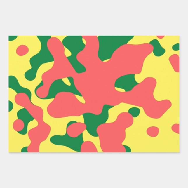 Papel de ajuste de Navidades de acuarela (Anverso)