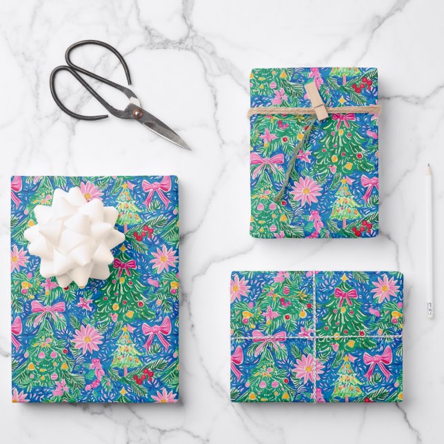 Papel de ajuste de Navidades de cachorro (Anverso)
