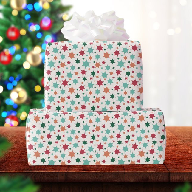 Papel de ajuste de Navidades de patrón retro (Subido por el creador)