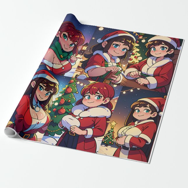 Papel de ajuste de Navidades personalizados (Desenrollado)