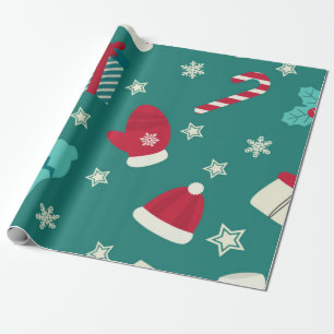 Papel de ajuste de Navidades tradicionales verdes