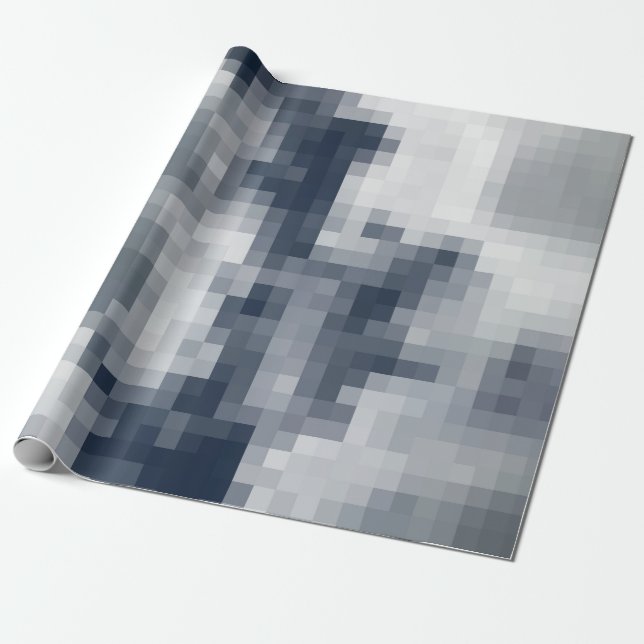 Papel de ajuste de nube azul y blanca en píxeles (Desenrollado)