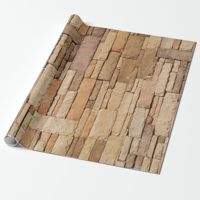 Papel de ajuste de pared de Tan Stone (Desenrollado)
