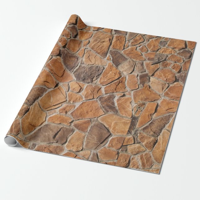 Papel de ajuste de pared de Tan Stone (Desenrollado)