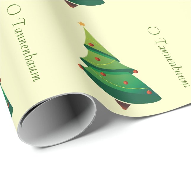 Papel de ajuste de patrón de árbol de Navidad o ta (Esquina del rollo)