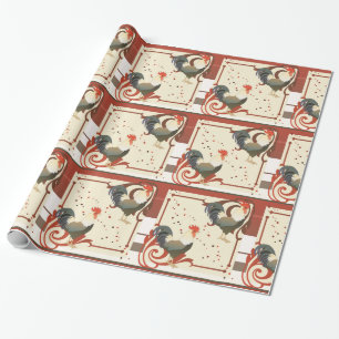 Papel de ajuste de patrón de brillo de gallo