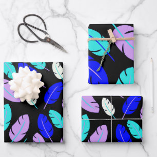 Papel de ajuste de patrón de hoja de color