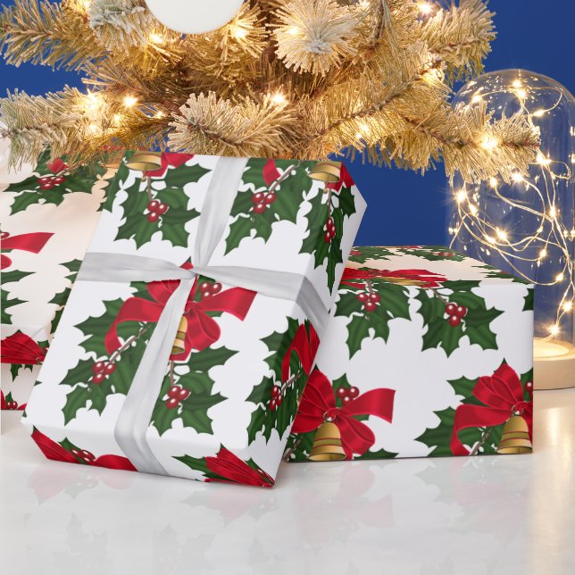 Papel de ajuste de patrón de ornamento para navida (Vacaciones)