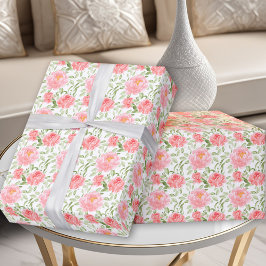 Papel de ajuste de patrón de peonía de color de ag