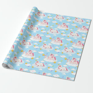 Papel de ajuste de patrón de unicornio