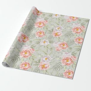 Papel de ajuste de patrón floral