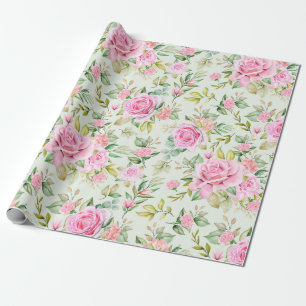 Papel de ajuste de patrón floral