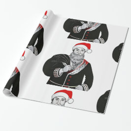 Papel de ajuste de patrón Santa Navidades de diseñ