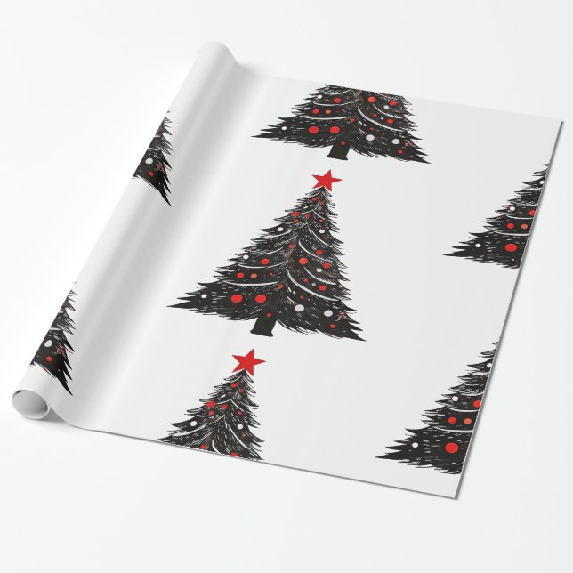 Papel de ajuste de patrones de Navidades de diseño (Desenrollado)