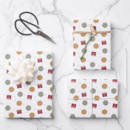 Papel de ajuste de patrones de navidades - Hojas