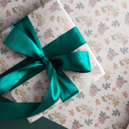 Papel de ajuste de patrones de Navidades retro