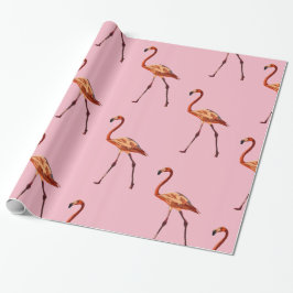 Papel de ajuste de planos de flamencos rosados