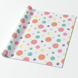 Papel de ajuste de puntos de polka dispersos multi