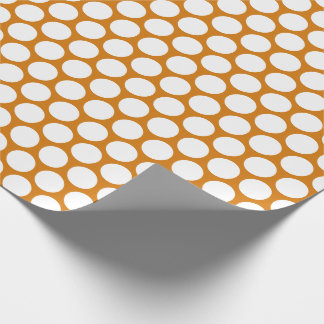 Papel de ajuste de puntos Polka Naranja quemado
