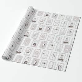 Papel de ajuste de regalo de brujería de tarjeta T