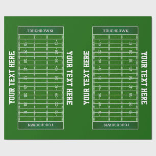 Papel de ajuste de regalo de campo de fútbol pers