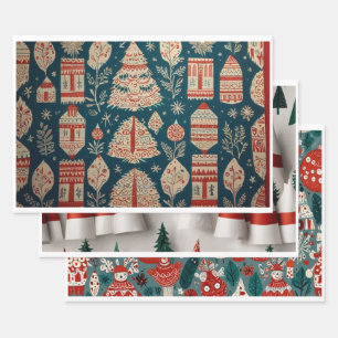 Papel de ajuste de regalo de dinosaurios