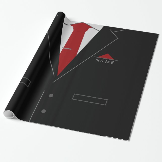 Papel de ajuste de regalo de empresa de nombre per (Desenrollado)