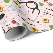 Papel de ajuste de regalo de enfermería creativa