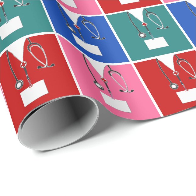 Papel de ajuste de regalo de enfermería creativa (Esquina del rollo)