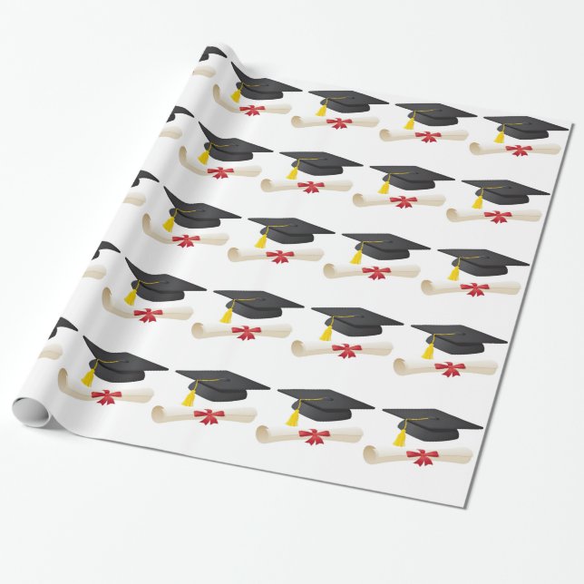 Papel de ajuste de regalo de graduación (Desenrollado)
