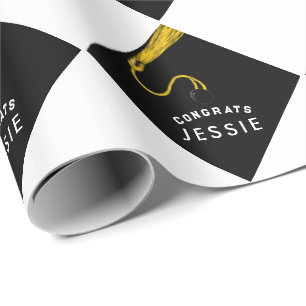 Papel de ajuste de regalo de graduación personaliz