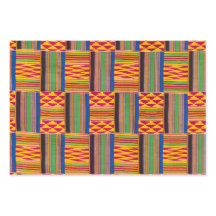 Papel de ajuste de regalo de impresión africano