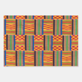 Papel de ajuste de regalo de impresión africano