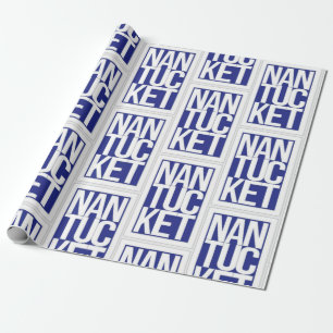 Papel de ajuste de regalo de Nantucket