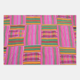 Papel de ajuste de regalo de patrón africano