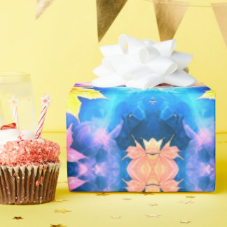 Papel de ajuste de regalo de patrón floral de Kale