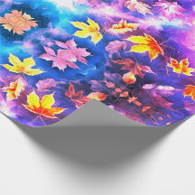 Papel de ajuste de regalo de patrón floral de Kale