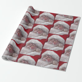 Papel de ajuste de regalo de Santa Clause