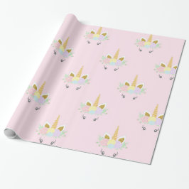 Papel de ajuste de regalo de Unicorn