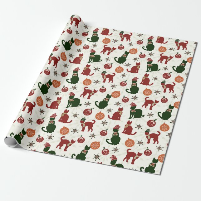 Papel de ajuste de regalo de vacaciones (Desenrollado)