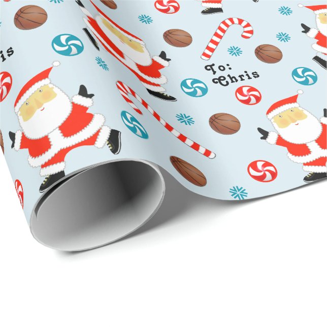 Papel de ajuste de regalo de vacaciones de balonce (Esquina del rollo)