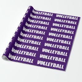 Papel de ajuste de regalo de voleibol Team