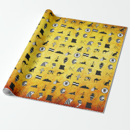Papel de ajuste de regalo egipcio