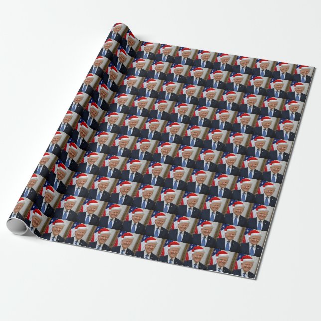 Papel de ajuste de regalo para los Navidades TRUMP (Desenrollado)