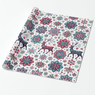 Papel de ajuste de regalo para navidades