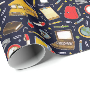 Papel de ajuste de regalo para profesor de escuela