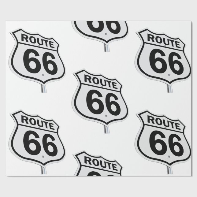 Papel de ajuste de Rótulo de ruta 66 (Superficie plana)